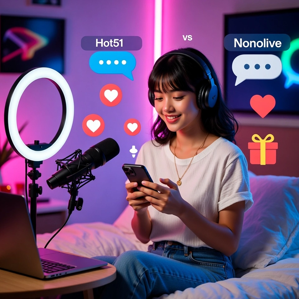 Hot51 vs Nonolive Perbandingan Lengkap Aplikasi Live Streaming